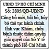 Quyết định 2805/2013/QĐ-UBND