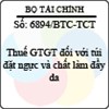 Công văn 6894/BTC-TCT
