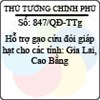 Quyết định 847/2013/QĐ-TTg