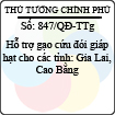 Quyết định 847/2013/QĐ-TTg