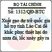 Quyết định 1312/2013/QĐ-BTC