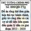 Quyết định 896/QĐ-TTg