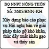 Công văn 2685/BNN-KH