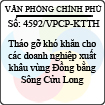 Công văn 4592/VPCP-KTTH