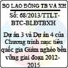 Thông tư liên tịch 68/2013/TTLT-BTC-BLĐTBXH