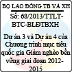 Thông tư liên tịch 68/2013/TTLT-BTC-BLĐTBXH