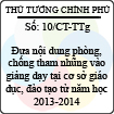 Chỉ thị 10/CT-TTg