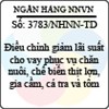 Công văn 3783/NHNN-TD