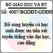 Công văn 4007/BGDĐT-GDĐH