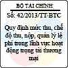 Thông tư 42/2013/TT-BTC