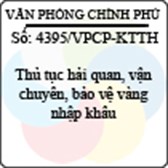 Công văn 4395/VPCP-KTTH