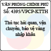 Công văn 4395/VPCP-KTTH