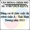 Công văn 4760/VPCP-KGVX