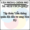 Công văn 4828/VPCP-QHQT