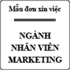 Mẫu đơn xin việc ngành nhân viên Marketing