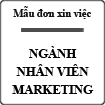 Mẫu đơn xin việc ngành nhân viên Marketing