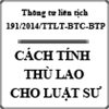 Thông tư liên tịch 191/2014/TTLT-BTC-BTP