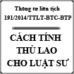 Thông tư liên tịch 191/2014/TTLT-BTC-BTP