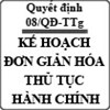 Quyết định 08/QĐ-TTg