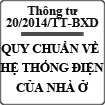 Thông tư 20/2014/TT-BXD