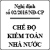 Nghị định về các chế độ đối với kiểm toán nhà nước số 02/2015/NĐ-CP