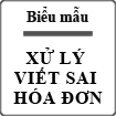 Cách xử lý các trường hợp viết sai hóa đơn