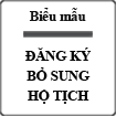 Thủ tục đăng ký bổ sung hộ tịch