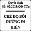Quyết định chế độ bồi dưỡng đối với kiểm ngư viên số 02/2015/QĐ-TTg