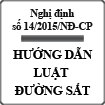 Nghị định quy định chi tiết và hướng dẫn thi hành luật đường sắt số 14/2015/NĐ-CP