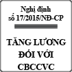 Nghị định quy định tăng tiền lương đối với cán bộ, công viên chức số 17/2015/NĐ-CP