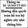 Thông tư hướng dẫn lập dự toán hỗ trợ hộ nghèo xây nhà chống bão số 18/2015/TT-BTC