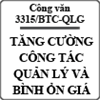 Công văn về việc tăng cường công tác quản lý và bình ổn giá số 3315/BTC-QLG