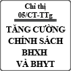 Chỉ thị về việc tăng cường chính sách bảo hiểm xã hội và bảo hiểm y tế số 05/CT-TTg