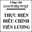 Công văn về việc thực hiện điều chỉnh tiền lương số 3124/TCHQ-TVQT