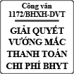 Công văn hướng dẫn vướng mắc trong thanh toán chi phí thuốc BHYT số 1172/BHXH-DVT