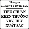 Thông tư về tiêu chuẩn khen thưởng vận động viên xuất sắc số 01/2015/TT-BVHTTDL