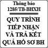 Thông báo về quy trình tiếp nhận và trả kết quả hồ sơ bảo hiểm theo cơ chế một cửa số 1285/TB-BHXH