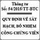 Thông tư quy định về sát hạch, bổ nhiệm công chứng viên số 54/2015/TT-BTC