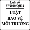 Luật thuế bảo vệ môi trường số 57/2010/QH12