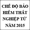 Chế độ bảo hiểm thất nghiệp từ năm 2015