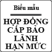 Hợp đồng cấp bảo lãnh hạn mức