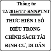 Thông tư hướng dẫn một số điều về chính sách tái định cư, di dân của dự án thủy điện số 22/2015/TT-BNNPTNT