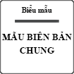 Mẫu biên bản