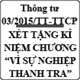 Thông tư quy định xét tặng kỷ niệm chương “vì sự nghiệp thanh tra” số 03/2015/TT-TTCP