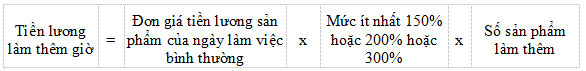 Thông tư 23/2015/TT-BLĐTBXH hướng dẫn cách tính tiền lương làm thêm giờ
