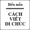 Cách viết di chúc