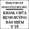 Thông tư liên tịch hướng dẫn thực hiện bảo hiểm y tế số 16/2015/TTLT-BYT-BTC