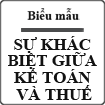 Sự khác biệt giữa kế toán và thuế