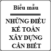 Những điều kế toán xây dựng cần biết