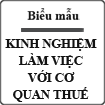 Kinh nghiệm thực tế khi làm việc với cơ quan thuế